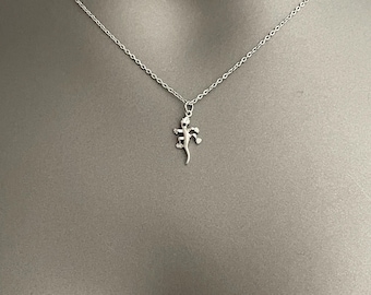 Hagedis hanger ketting – goud/zilver vergulde bedel | Schattige gekkoketting | Minimaal cadeau reptielenliefhebber, dierlijke natuursieraden