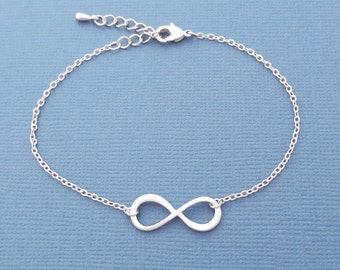 Charmant, Infini, Signe, Argenté, Bracelet/matière de cheville, Anniversaire, Amitié, Meilleurs amis, Cadeau, Bijoux