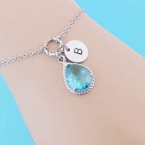 Personalized jewelry Initial bracelet Initial anklet Handmade jewelry Custom jewelry Gift for women Gift for grandma Gift for wedding