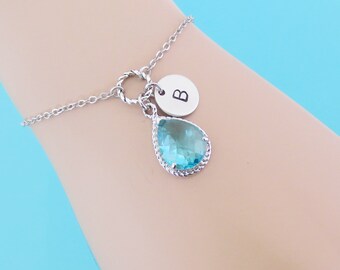 Gepersonaliseerde sieraden Eerste armband Eerste enkelband Handgemaakte sieraden Aangepaste sieraden Cadeau voor vrouwen Cadeau voor oma Cadeau voor bruiloft
