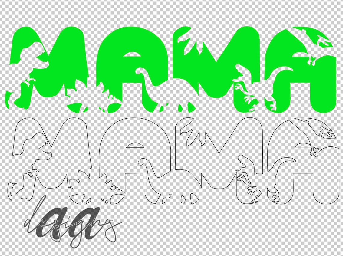 Download Mama Dinosaur SVG Digital Download | Etsy