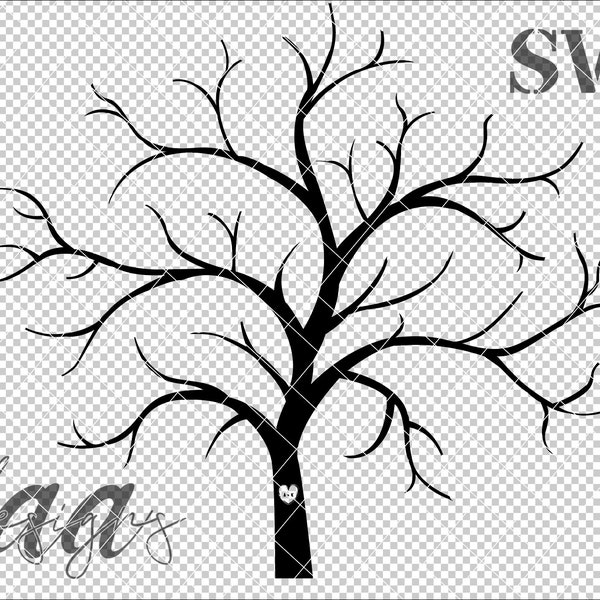 Personalized Tree SVG, Dead Tree SVG,