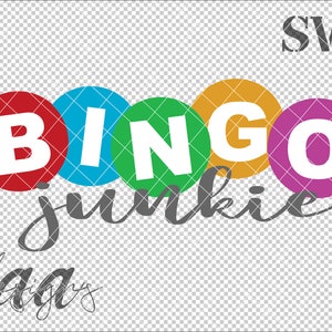 Bingo Junkie SVG, Bingo SVG
