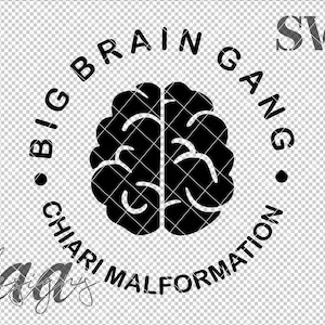 Chiari Malformation SVG, Brain Cancer SVG, Cancer SVG, Malformation svg