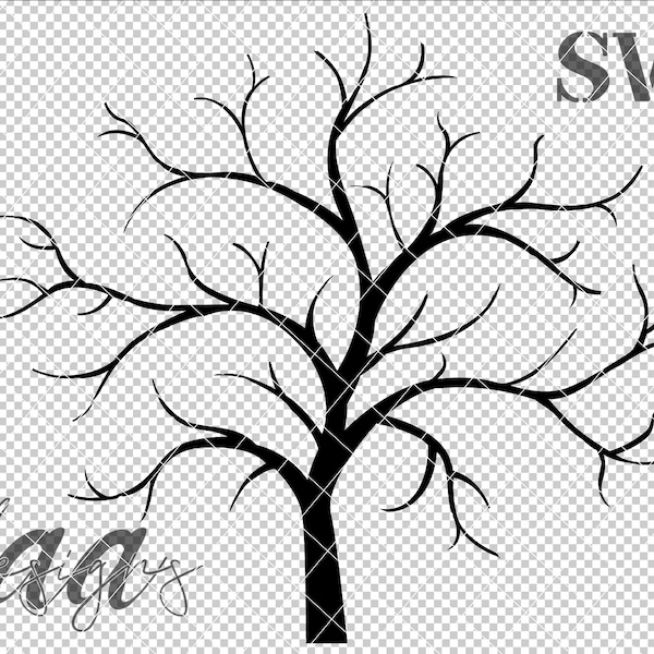Dead Tree SVG, Tree Silhouette SVG, Tree SVG, Tree Trunk svg