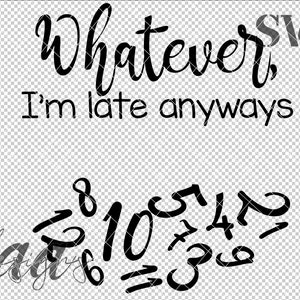 Clock Face SVG, Clock Number SVG, Late Clock SVG, Late svg
