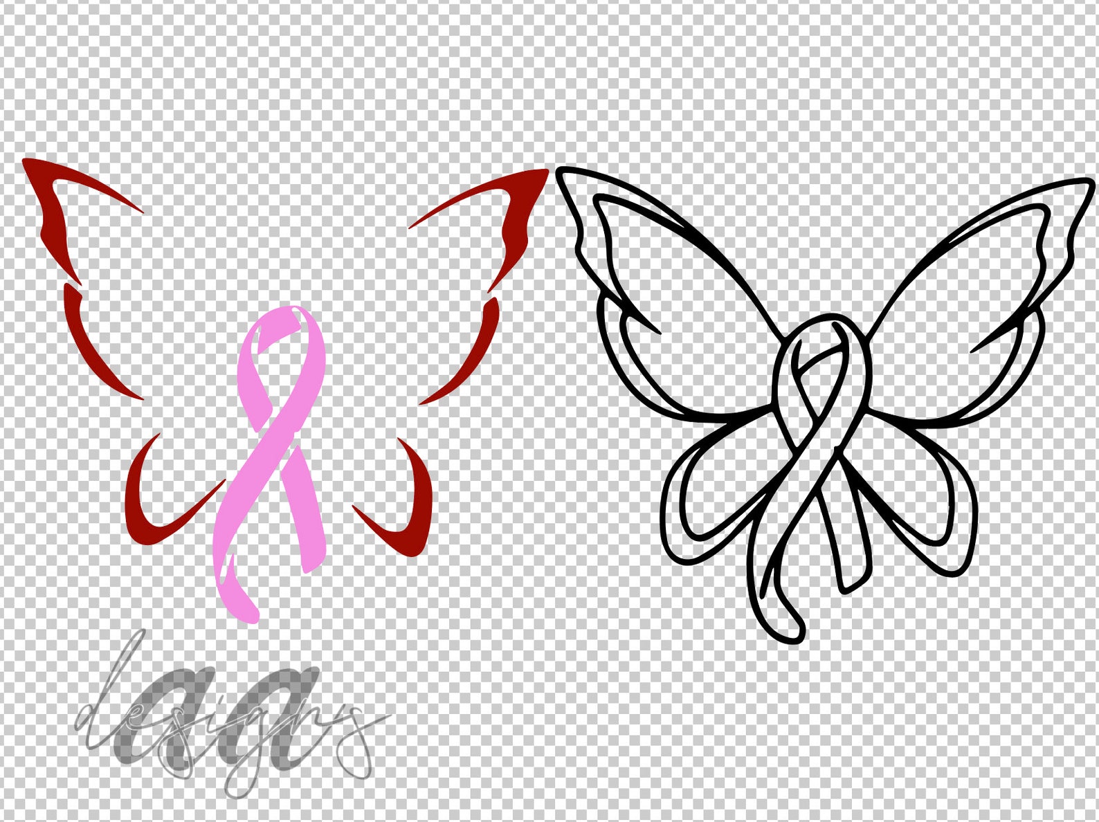 Cancer SVG Butterfly Cancer SVG Breast Cancer SVG - Etsy