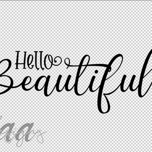 Hello Beautiful SVG, Beautiful SVG, Hello SVG, Hi svg
