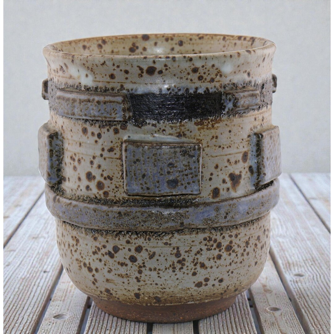 Rd Monogram On Studio Pottery 1968 Studio Pottery Crock Signed Monogram B LM Vintage Stoneware Vessel ...