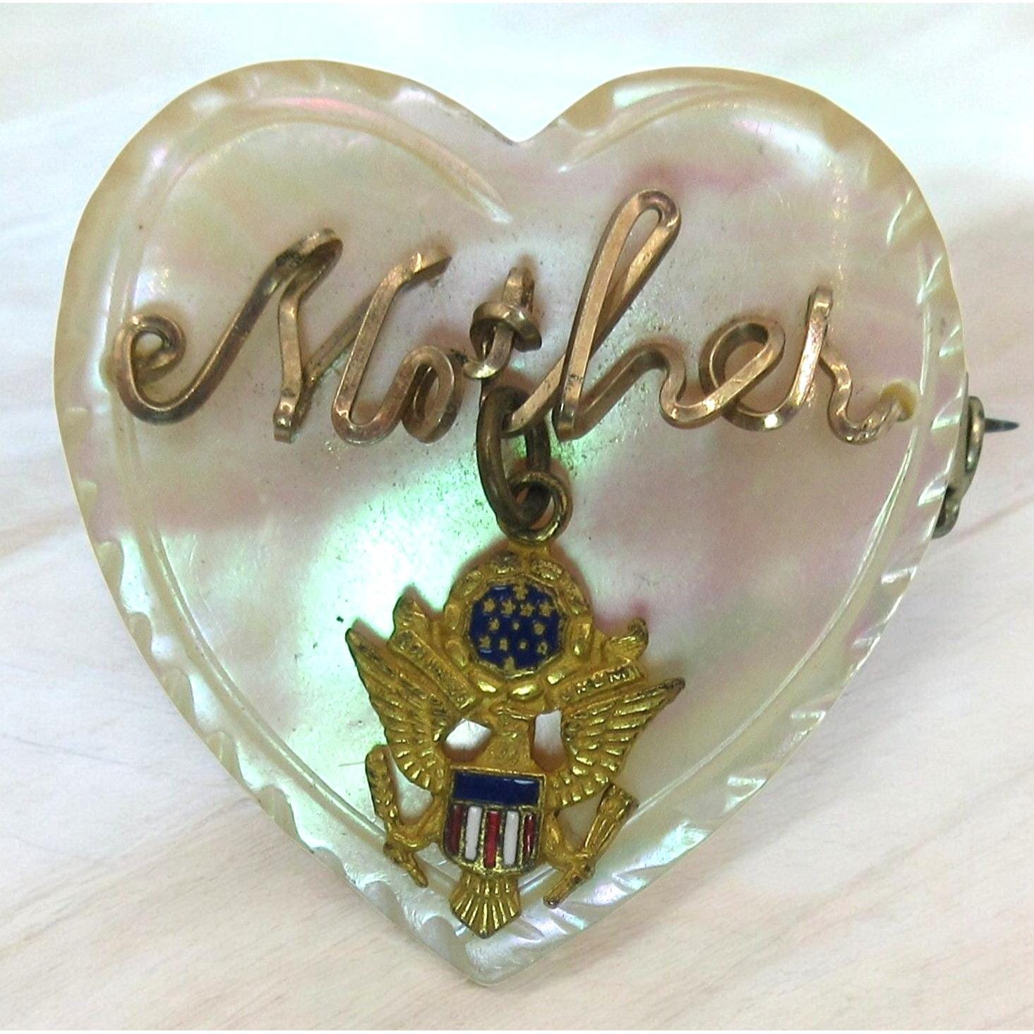 Broche Cœur Parent-Enfant En Or - Symbole Familial Ou Saint-Valentin - Occasion