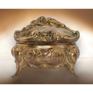 Antique Art Nouveau Jewelry Casket