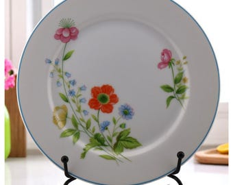 Vintage Mikasa Floral Salad Plate, Fine Porcelain, Japan