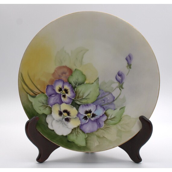 Vintage Hutschenreuther Bavaria Hand-painted Floral Plate 9