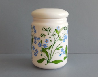 Pot vintage en opaline - Pot café - Années 70