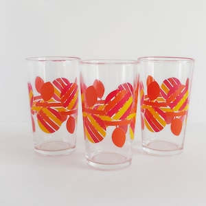 Verres vintage orange - Années 70