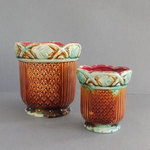 Cache-pots ancien - Barbotine