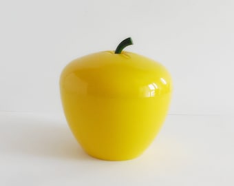 Seau à glace vintage pomme jaune - Années 70