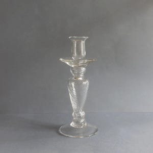 Bougeoir en verre