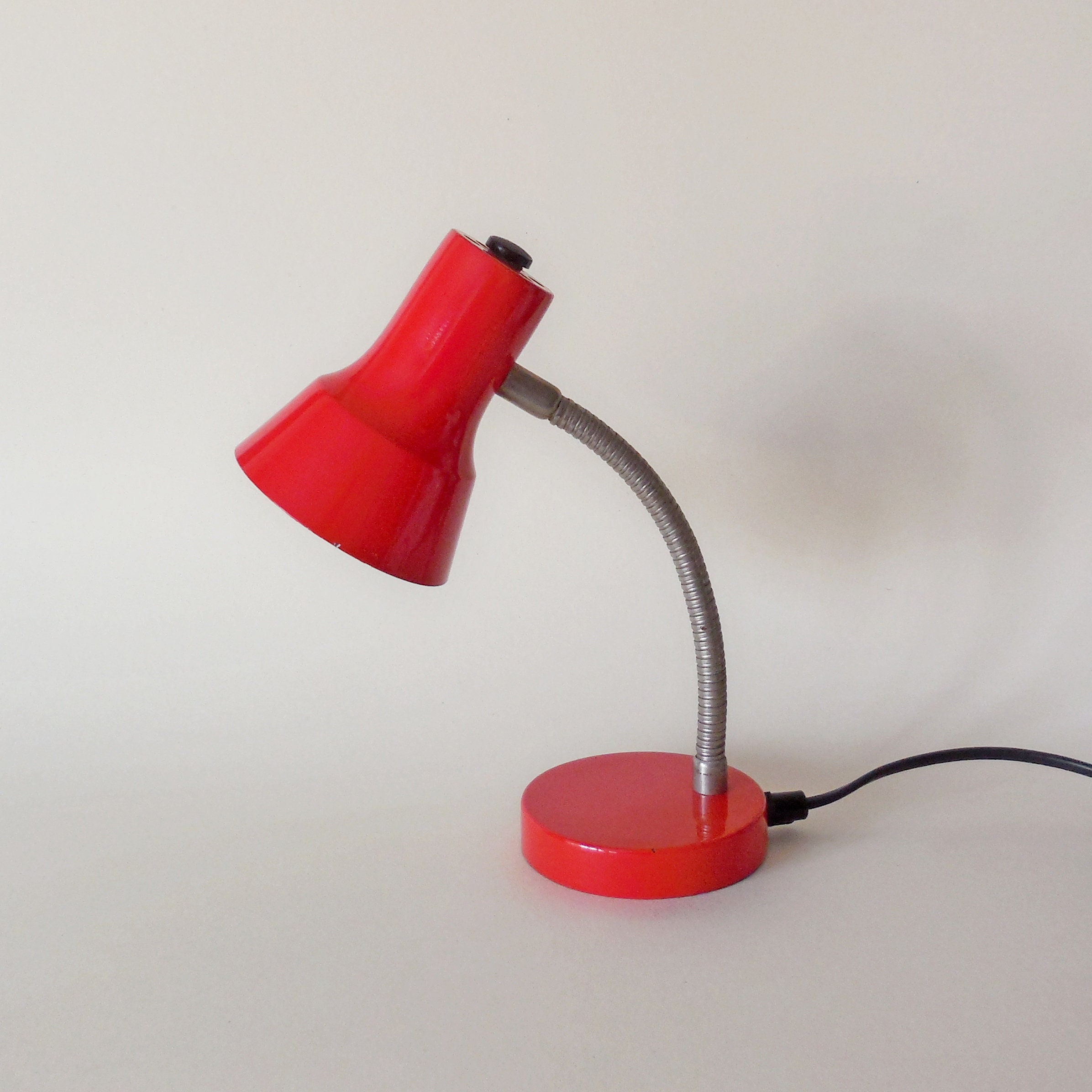 Lampe de Bureau Vintage Porte Crayon - Années 70