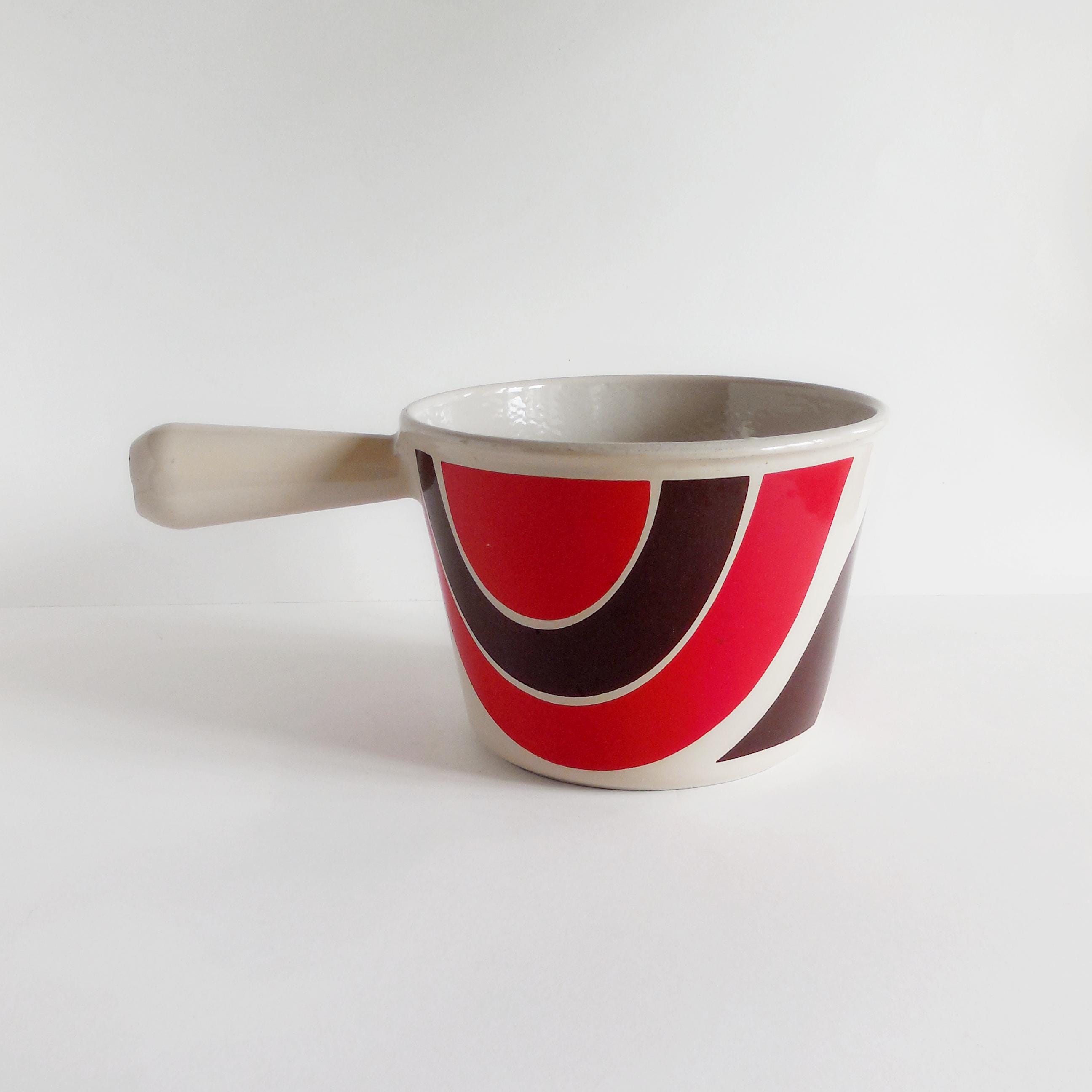 Le Creuset Enzo Mari - Cocotte Ronde Rouge N°29 Avec Plat - Vintage Induction