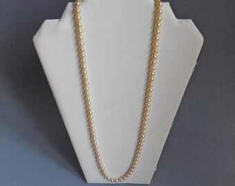 Collier Vintage Années 50/60 - 10 Perles En Verre Murano Rose - Alliage - Sans Marque
