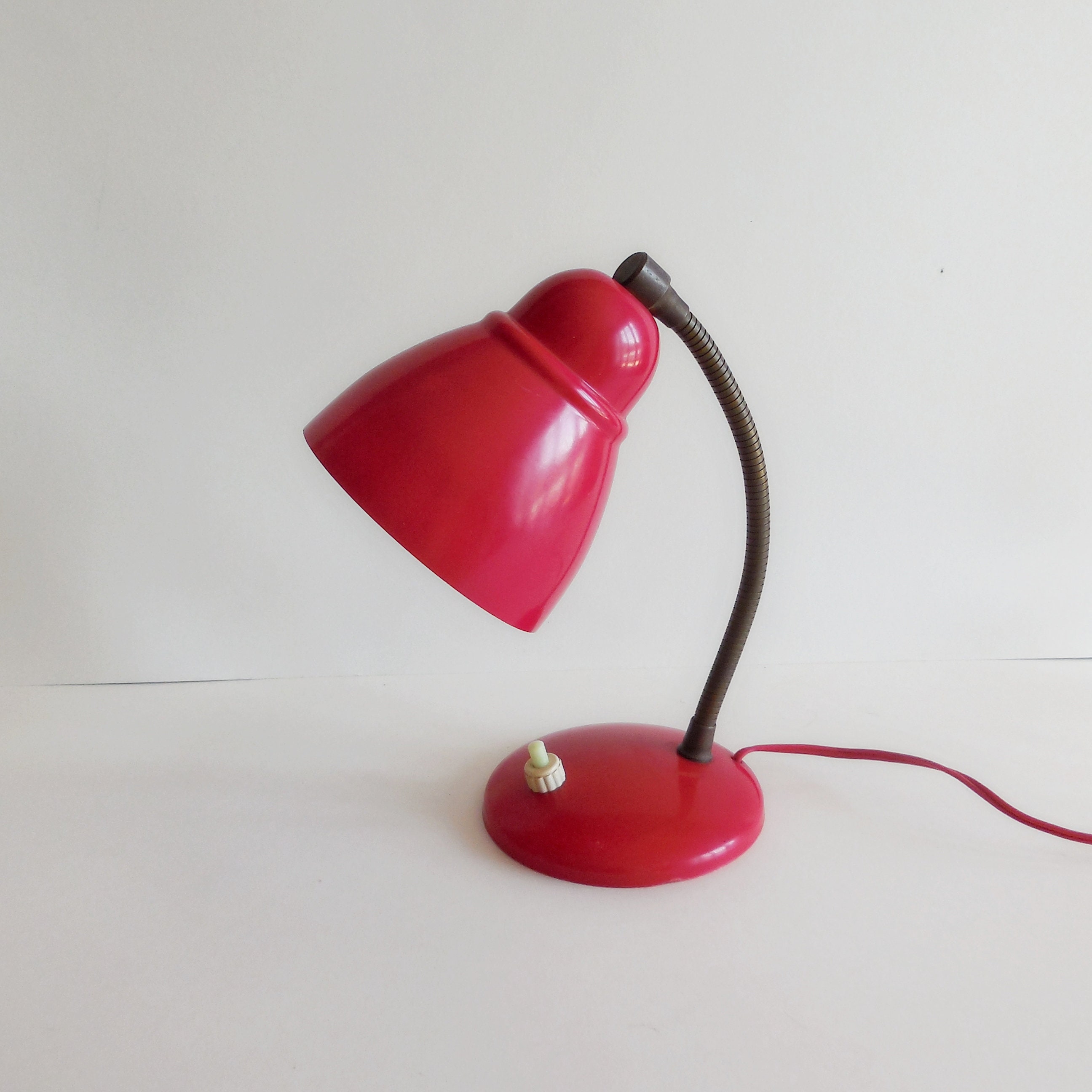 Applique Murale Vintage 50s/60s – Blanc – Lampe Rétro Pour Couloir, Salle De Bain Ou Chambre