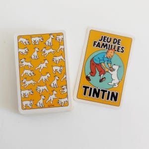 Juego de cartas familiares Tintín Hergé - 1993