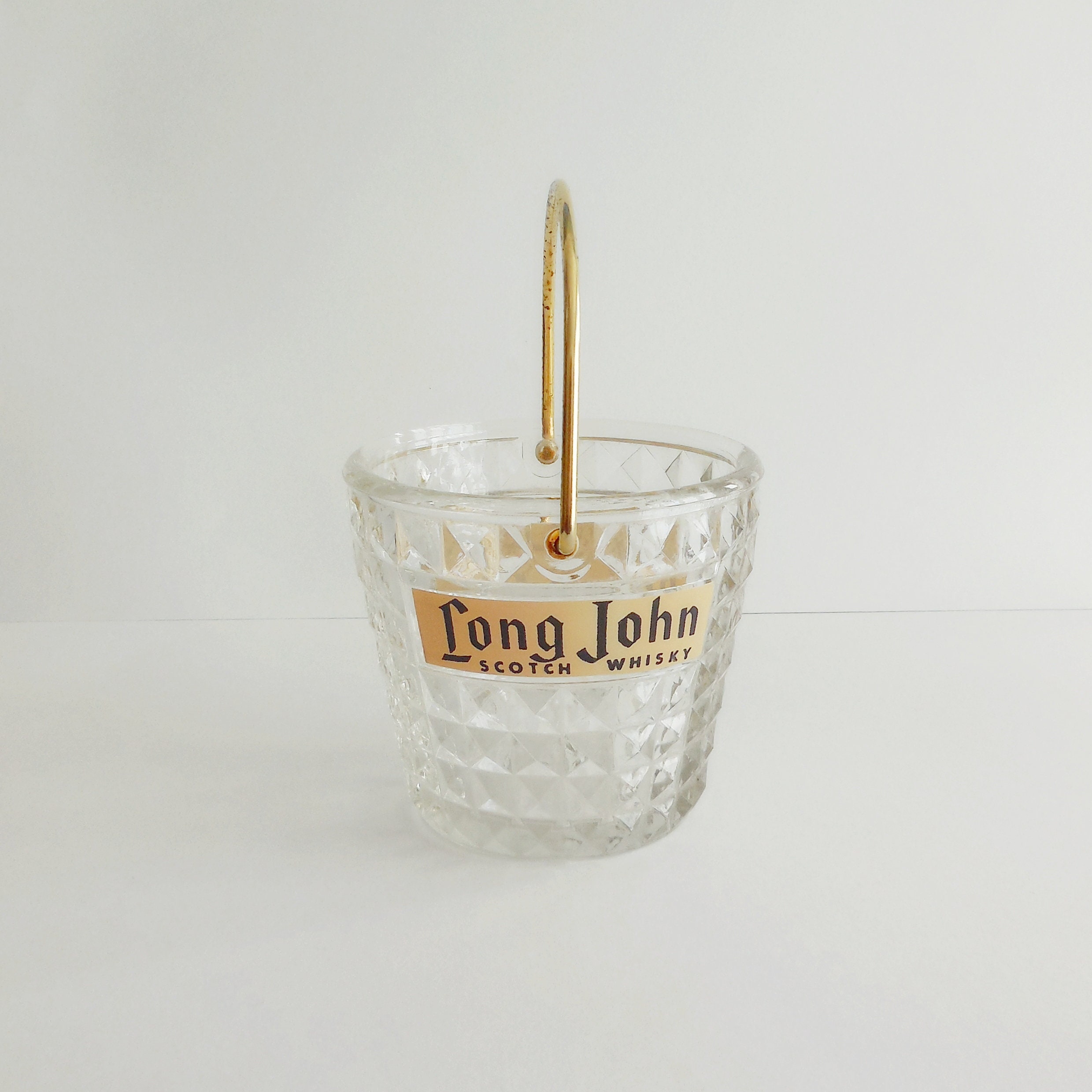 Seau à Glace Vintage Long John Scotch Whisky - Années 50-60
