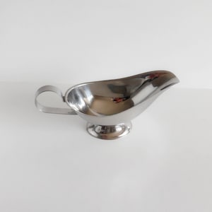 Saucière vintage en inox - Années 70-80