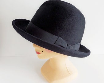 Chapeau vintage WILLOUGHBY - Feutre - Taille estimée 56