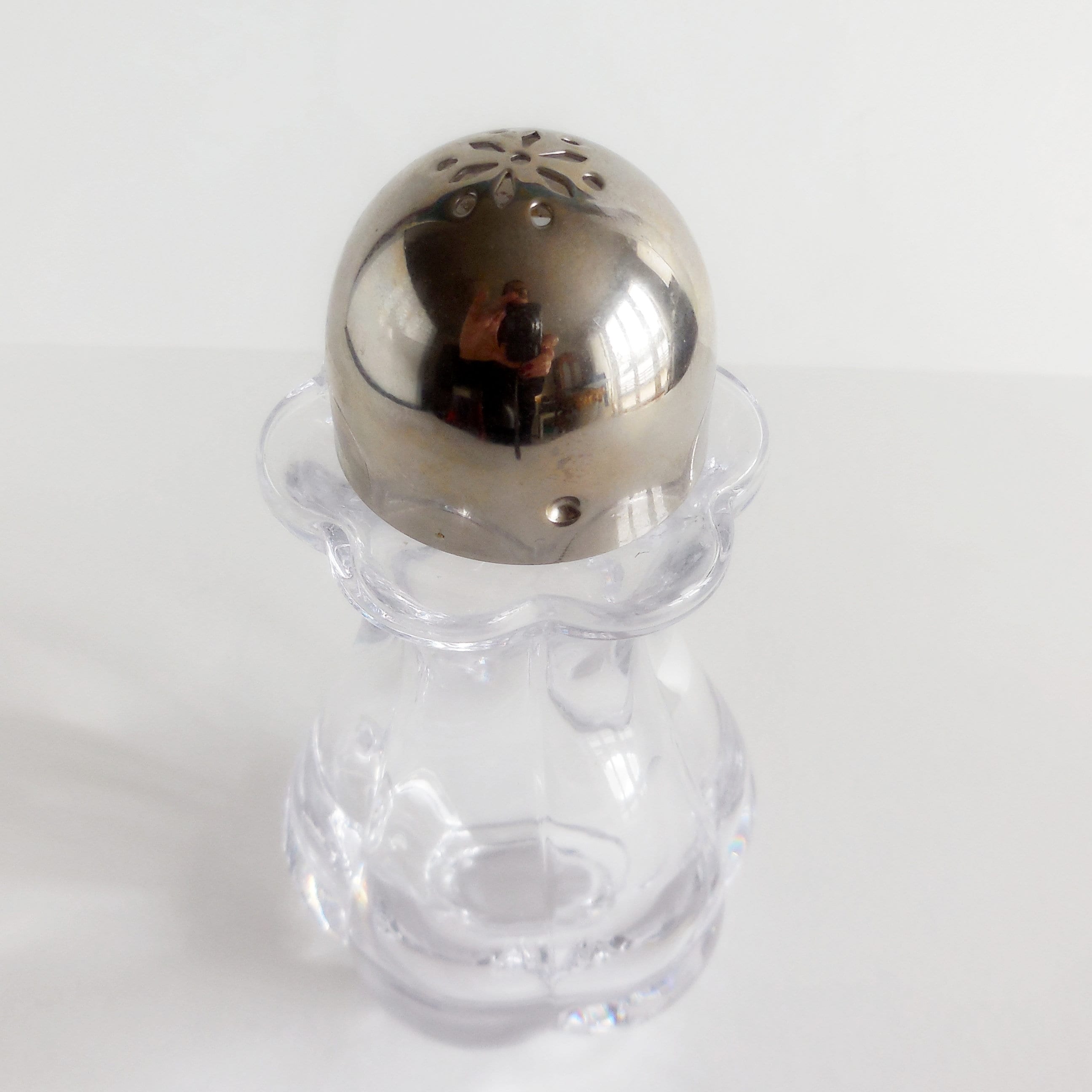 Saupoudreuse En Verre Vintage – Transparent – Bon état – Sucrier Ou épice