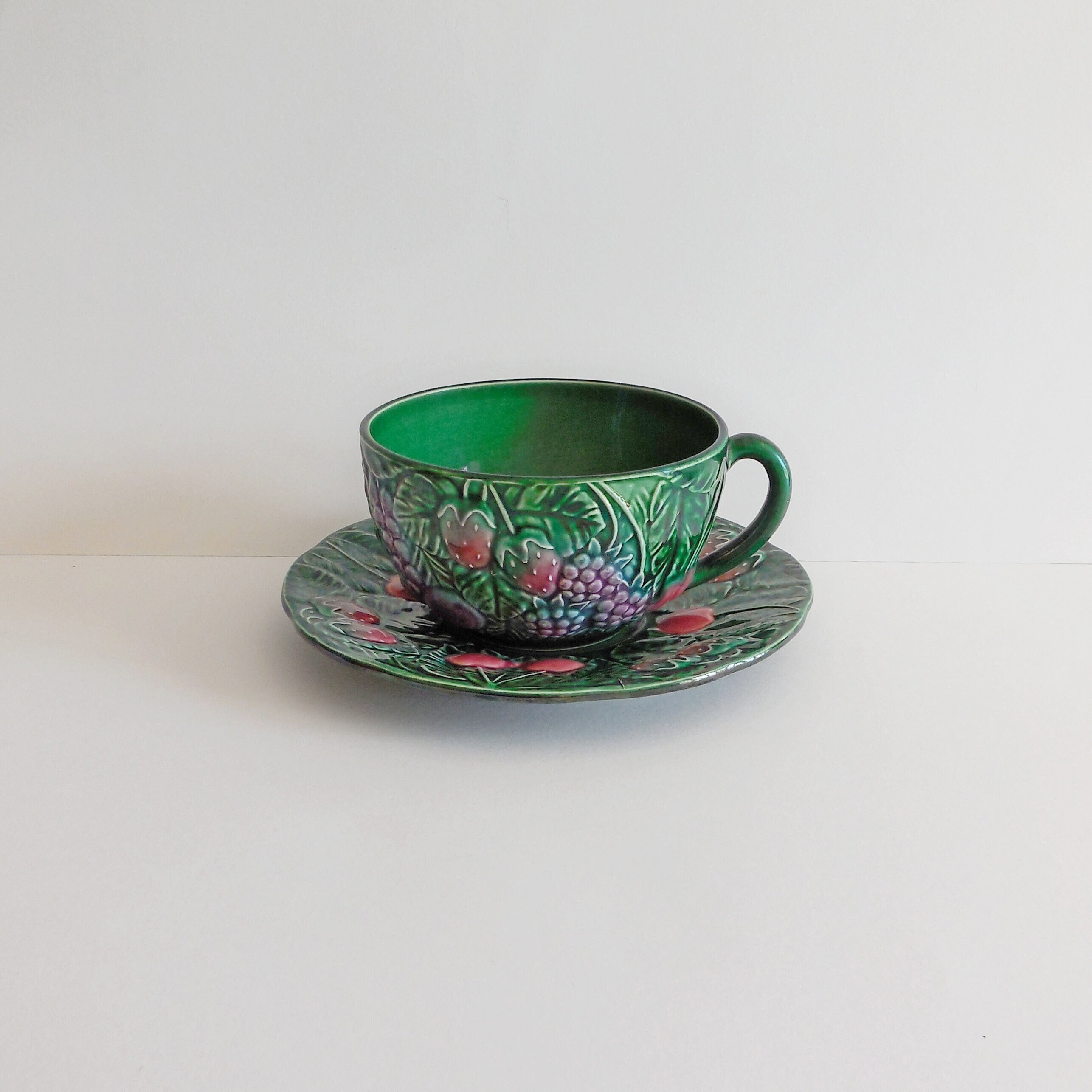 Grande Tasse en Barbotine Salins Les Bains France - Début Xxème