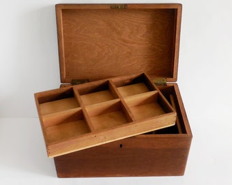 Boite-coffret ancien en bois