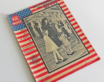 Magazine vintage - Obsèques Kennedy - 1963