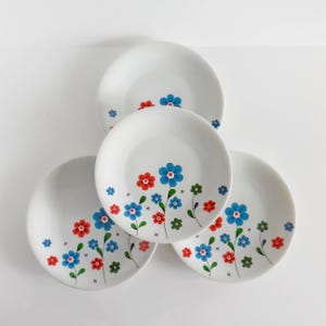 Assiettes à dessert vintage - Porcelaine - 1970