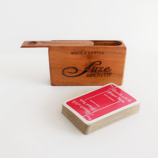 Boite cartes à jouer vintage SUZE - Années 50
