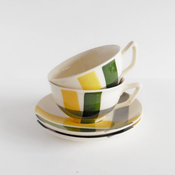 Tasses à café Villeroy & Boch, modèle Claudia - Années 50