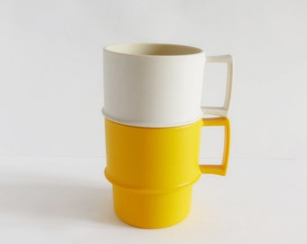 Mugs Tupperware vintage - Années 70