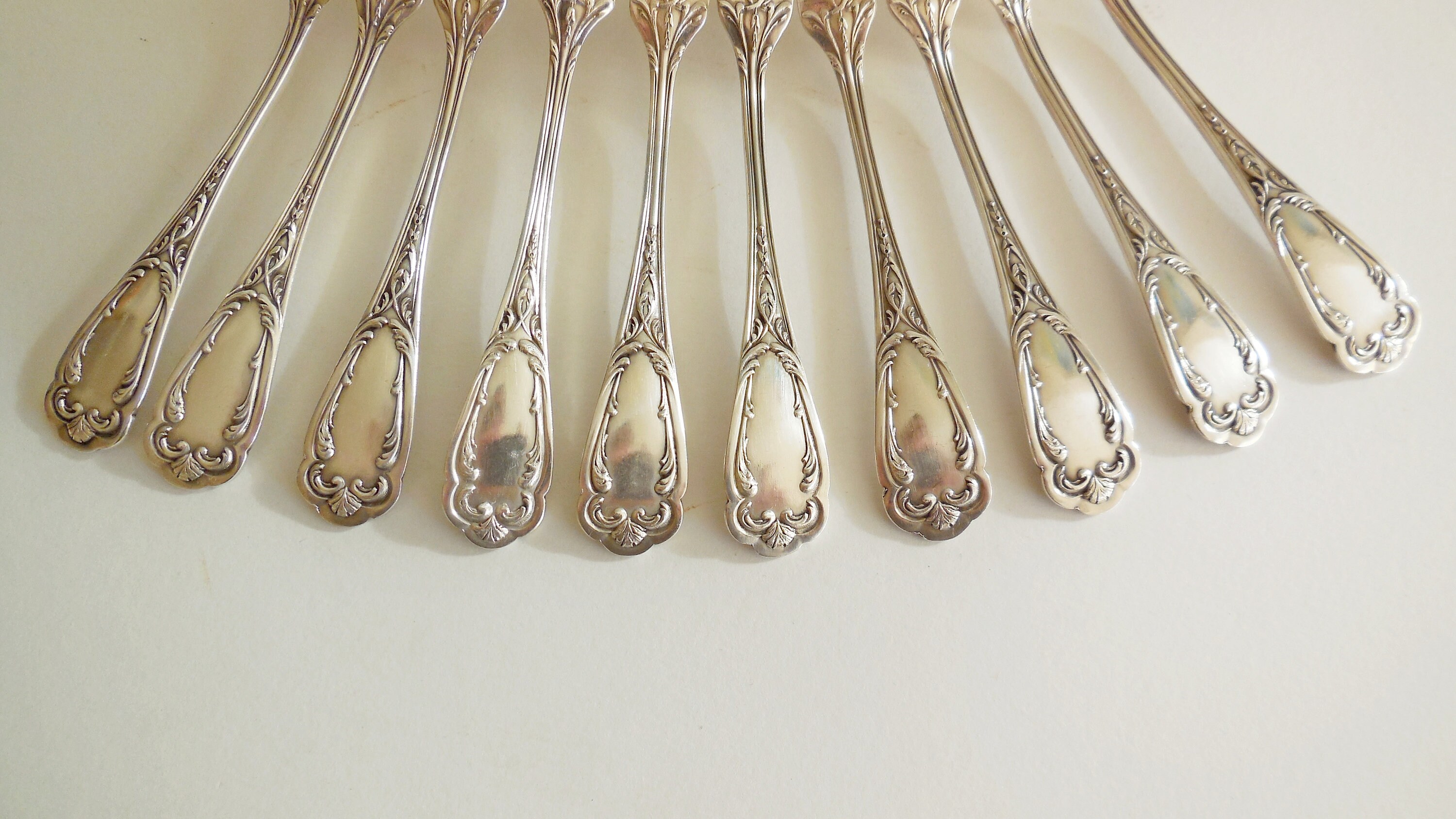 6 Fourchettes à Dessert Ercuis – Argent Plaqué – Occasion – Super état
