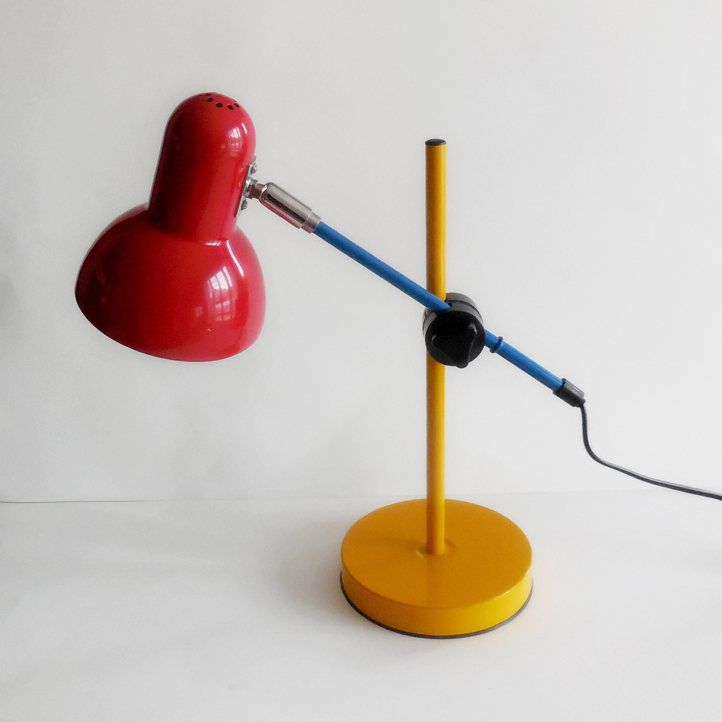 Lampe de bureau laiton 22cm vintage 1940 — Jolie Vieillerie