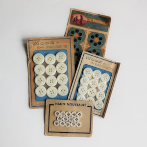 Boutons Vintage - Lot - Années 50er