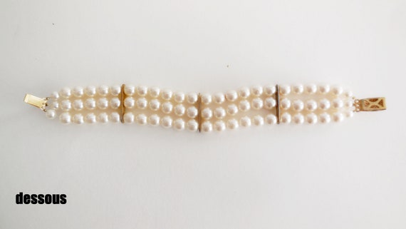 Bracelet vintage perles fantaisie - Années 80-90 - image 8