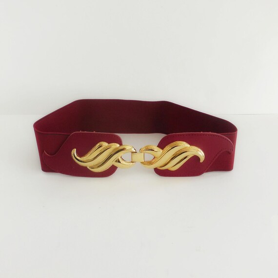 Ceinture femme vintage - Ceinture large élastique - Années 80