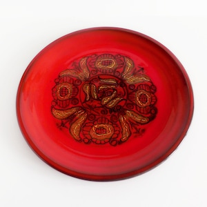 Assiette vintage en céramique émaillée - Grande assiette 30 CM - Años 70