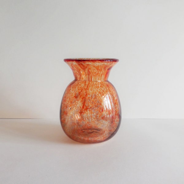 Vase vintage en verre soufflé -