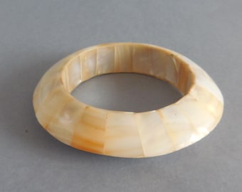Armband jonc en nacre