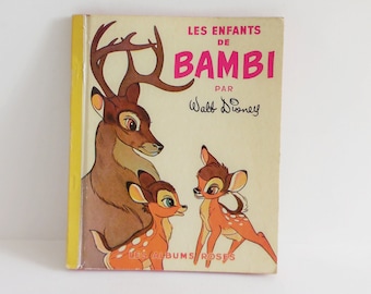 Livre vintage Bambi - Walt Disney - Années 50