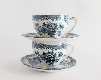 Tasses à thé anglaises vintage - Wedgwood - Années 60-70