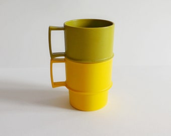 Mugs Tupperware vintage - Années 70