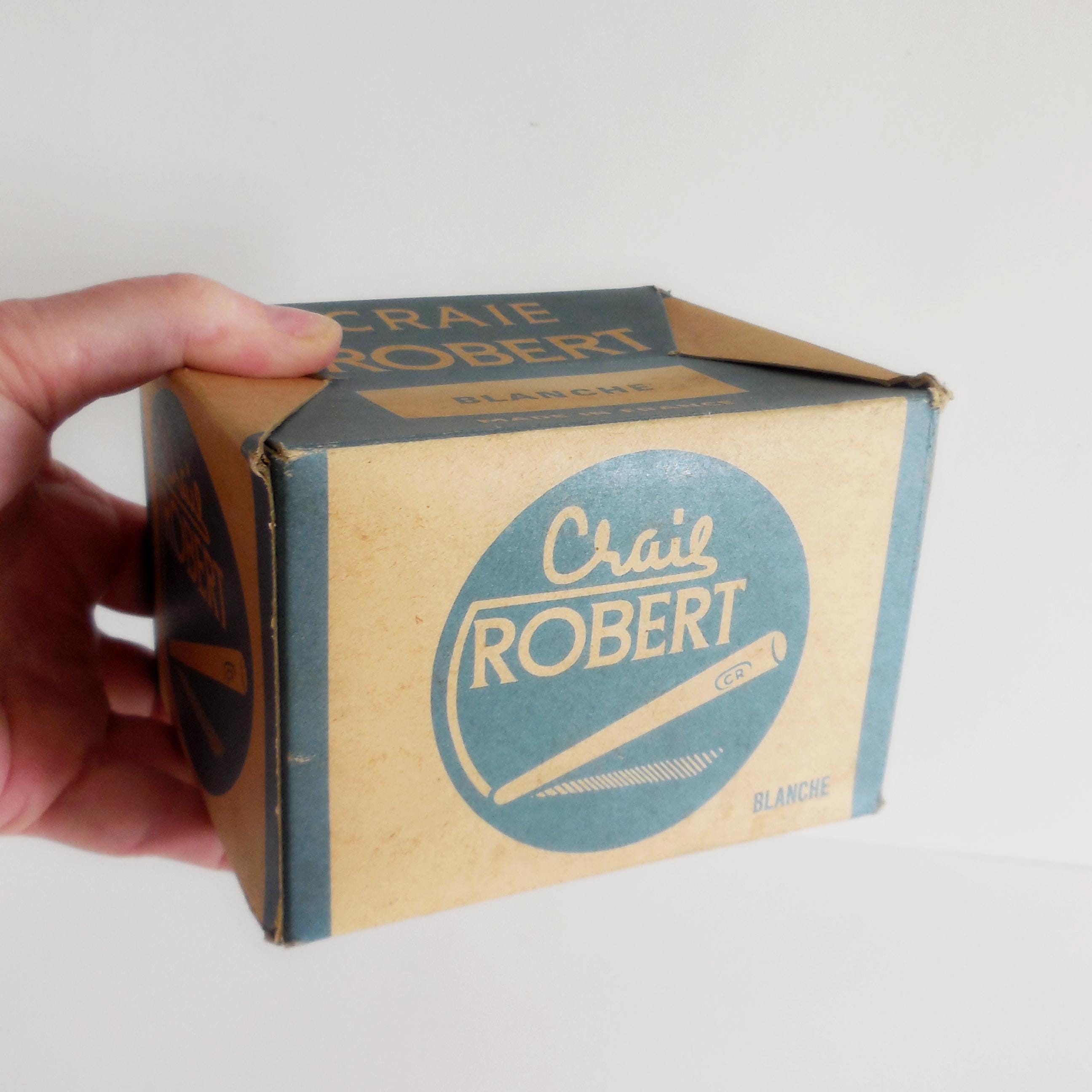 Boite de craies ROBERT - Craies blanches - Années 60-70